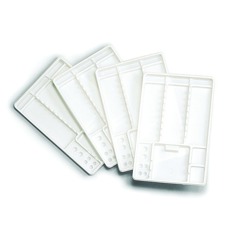 400 TRAY MONOUSO BIANCO - FONDO ZIGRINATO