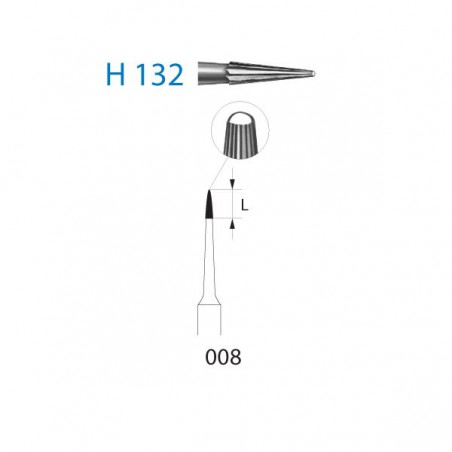 FRESA TUNGSTENO E0510 PER TURBINA