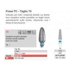 FRESA TUNGSTENO MANIPOLO DRITTO