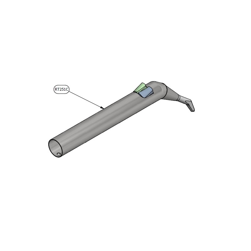 IMPUGNATURA/GUSCIO MINIMATE INOX ANGOLATA/GOMITO +PUNTALE