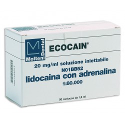ECOCAIN LIDOCAINA 2 PERCENTO