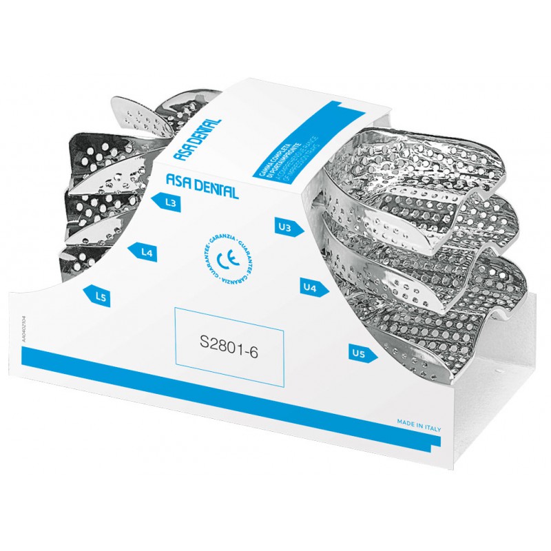 PORTAIMPRONTE INOX FORATI S2801-6