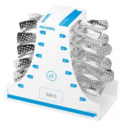 KIT PORTAIMPRONTE INOX FORATI PER EDENTULI S2813