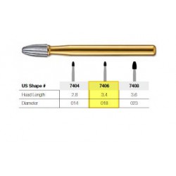 FRESA TUNGSTENO A UOVO PER TURBINA