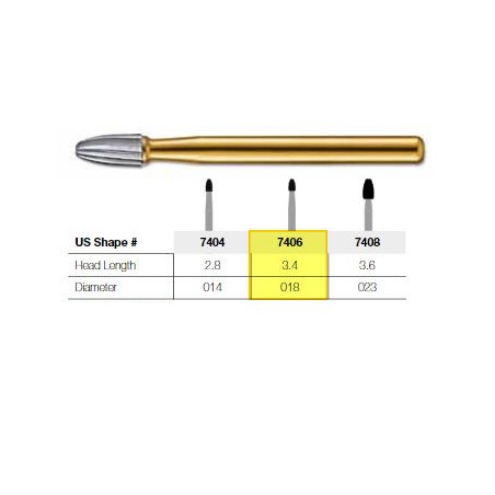 FRESA TUNGSTENO A UOVO PER TURBINA