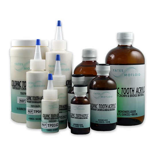 COLDPAC TOOTH ACRYLIC MOTLOID RICAMBI POLVERI E LIQUIDI DA 2 E