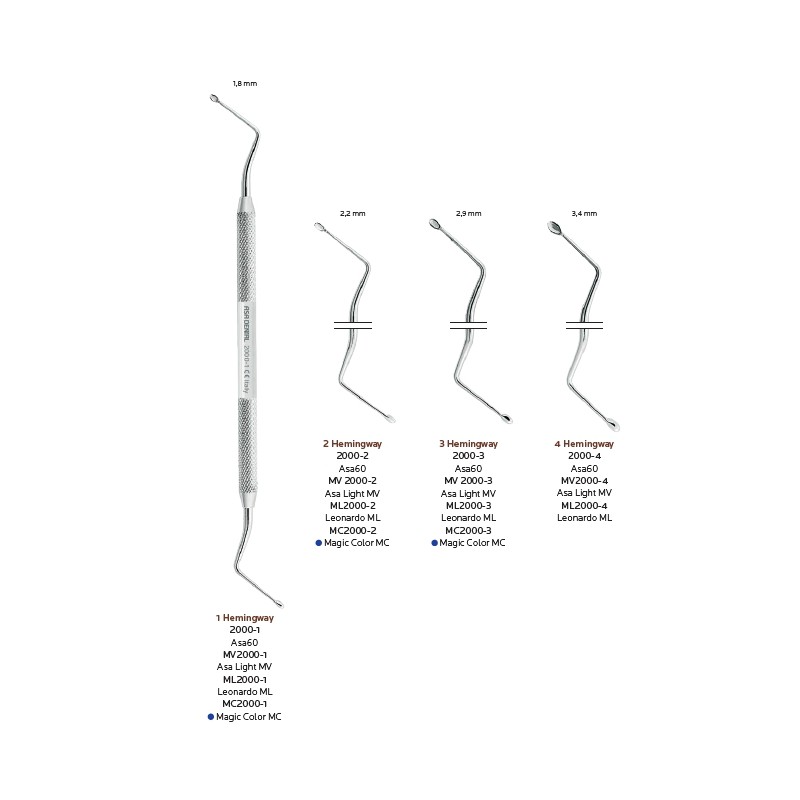 CUCCHIAIO ALVEOLARE HEMINGWAY ASA
