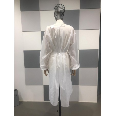 CAMICE MONOUSO BIANCO TNT NON STERILE IDROREPELLENTE