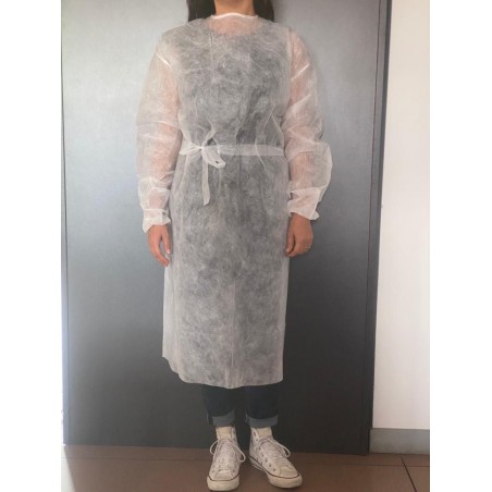 CAMICE MONOUSO (NON STERILE) BIANCO TAGLIA UNIVERSALE