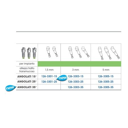 MONCONE ANGOLATO 15 GRADI PROTESI AVVITATA