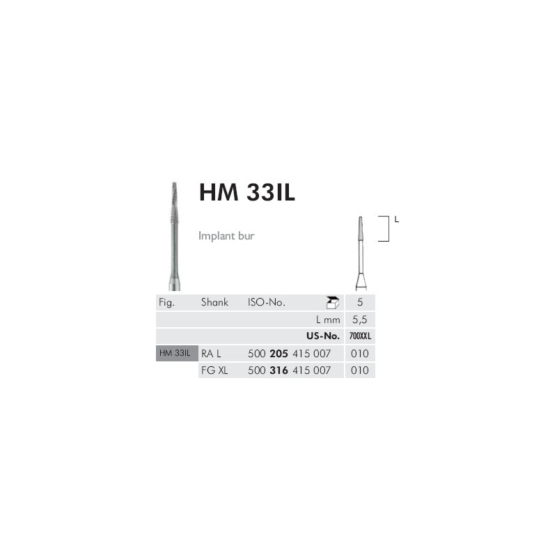 HM33IL TURBINA GAMBO EXTRALUNGO