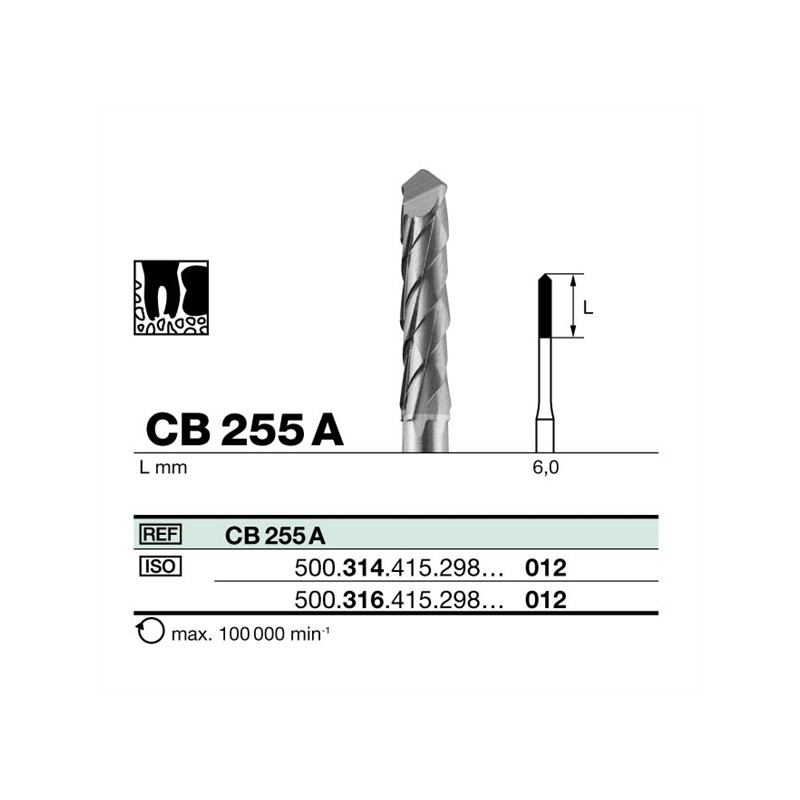 FRESA TUNGSTENO TURBINA