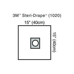 TELO STERILE 40X40 CM CON FORO