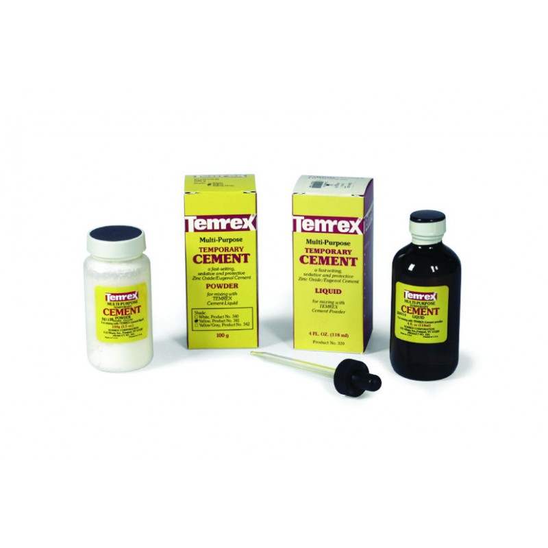 TEMREX TEMPORARY CEMENT RICAMBIO POLVERE GIALLA