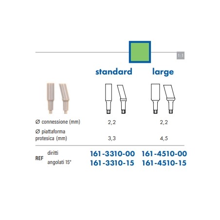 MONCONI TEMPORANEI DRITTI E ANGOLATI LEONE