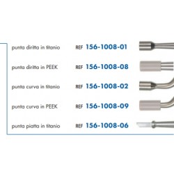 PUNTA DRITTA, CURVA E PIATTA IN TITANIO LEONE
