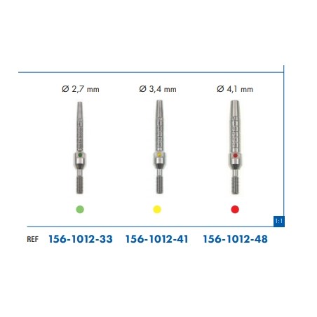 PUNTA APPOSIZIONE MATERIALE in titanio LEONE