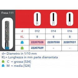 FRESE DIAMANTATE CILINDRICHE