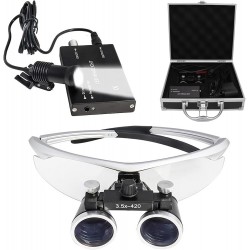 SISTEMA INGRANDENTE 2,5x - MONTATURA BIANCA ARGENTO