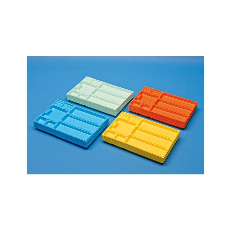 400 TRAY MONOUSO AZZURRO - FONDO ZIGRINATO