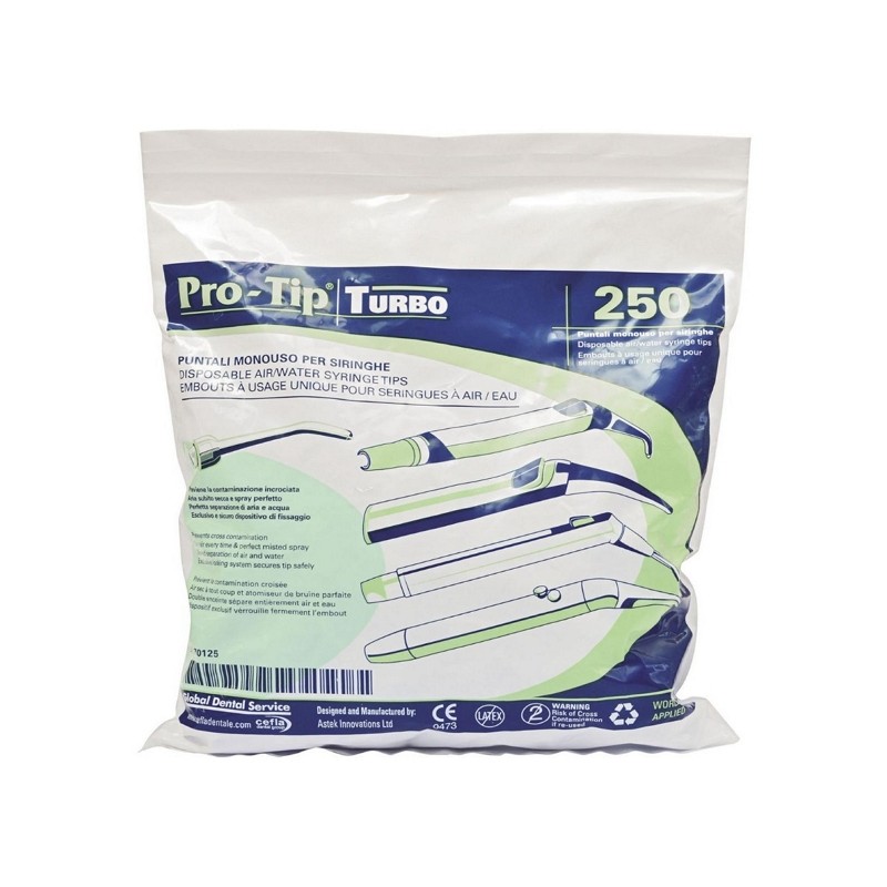 PUNTALI MONOUSO PER SIRINGA ARIA ACQUA PRO TIPS