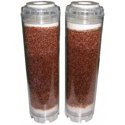 AMBERLITE DUE CARTUCCE FILTRO TRASPARENTI KUMAPAN