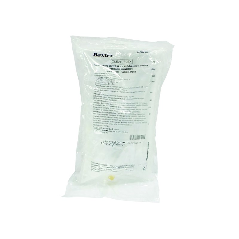 ACQUA STERILE IN SACCA - UN LITRO - ACQUISTO MASSIMO 20 BUSTE