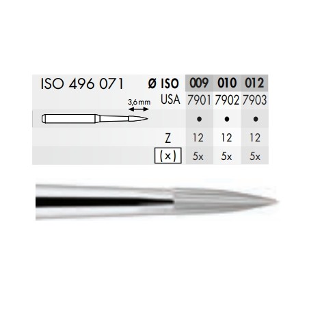 FRESA TUNGSTENO TURBINA